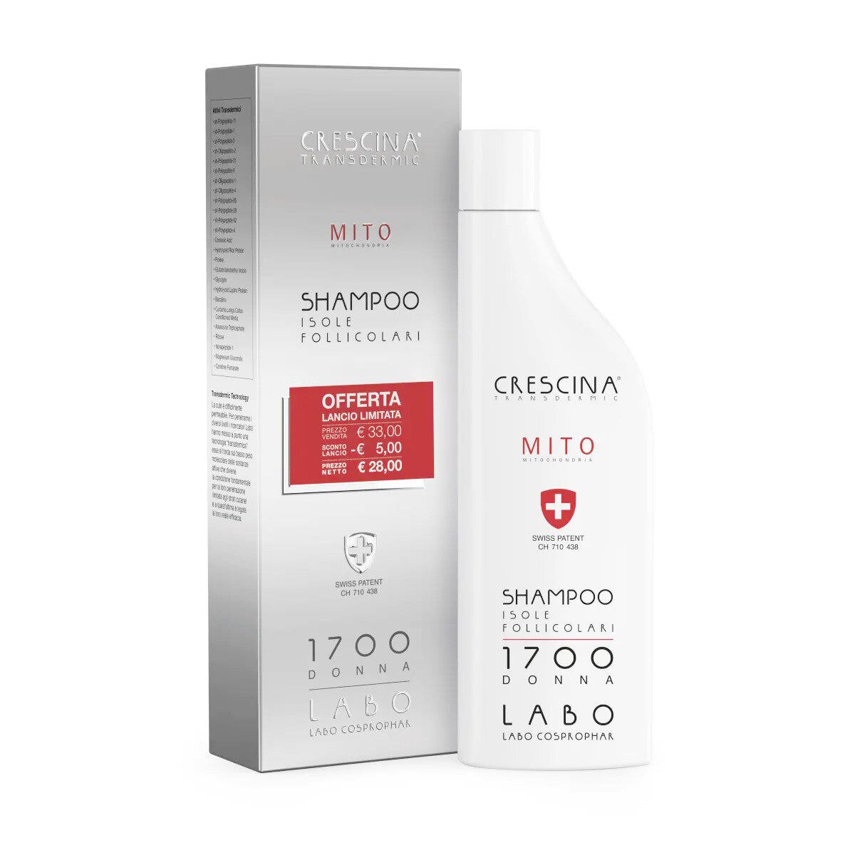 Crescina Shampoo Isole Follicolari Mito 1700 Donna 150ml