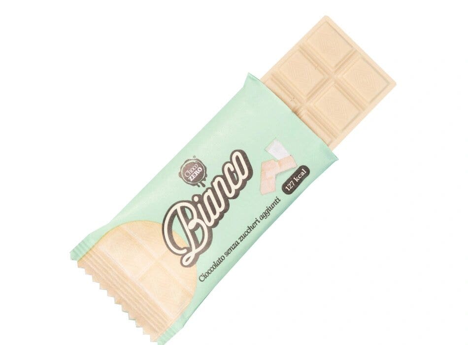 Choco Zero Tableta de chocolate blanco sin azúcares añadidos 25 g