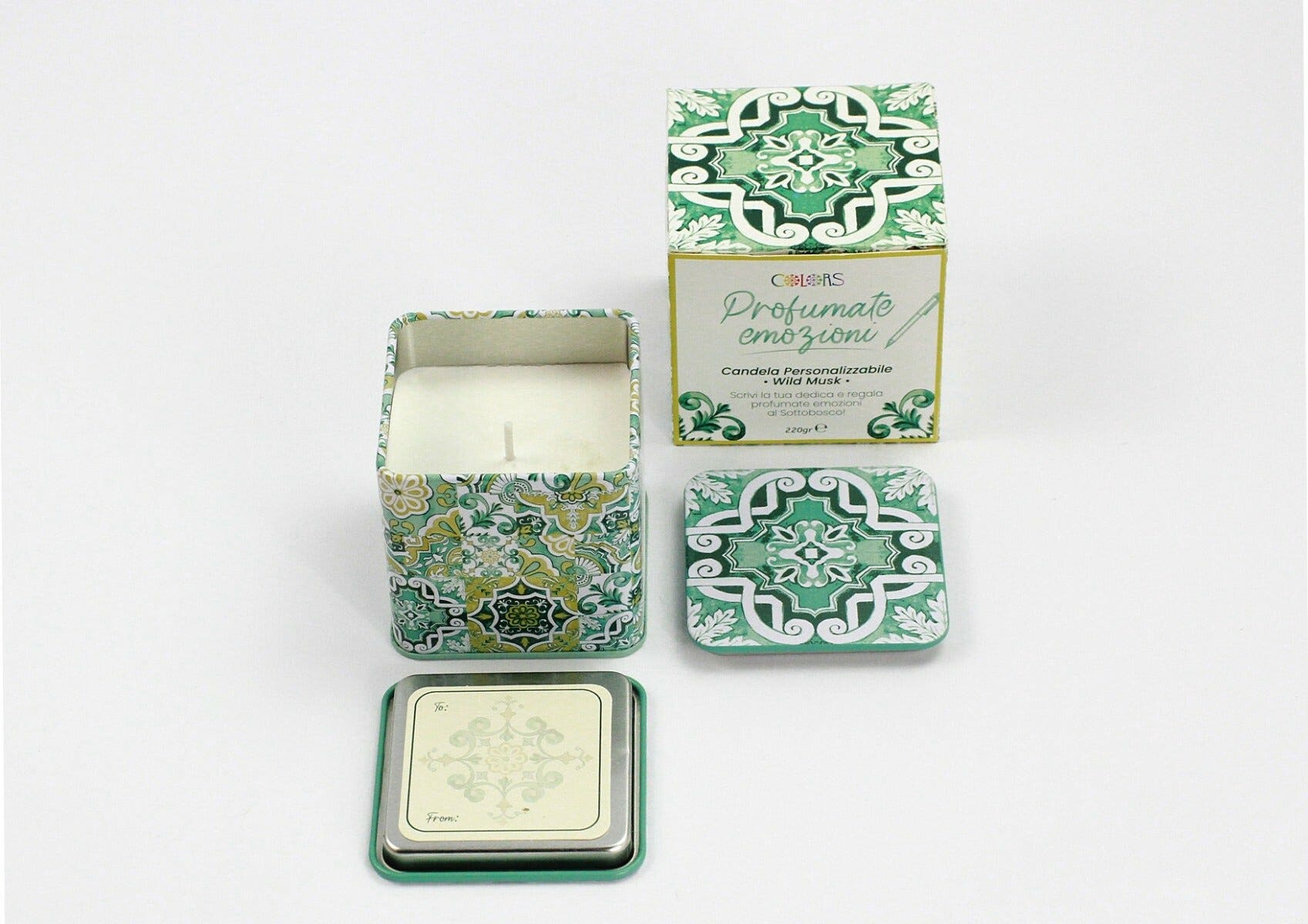 Colors Vela perfumada personalizable Wild Musk