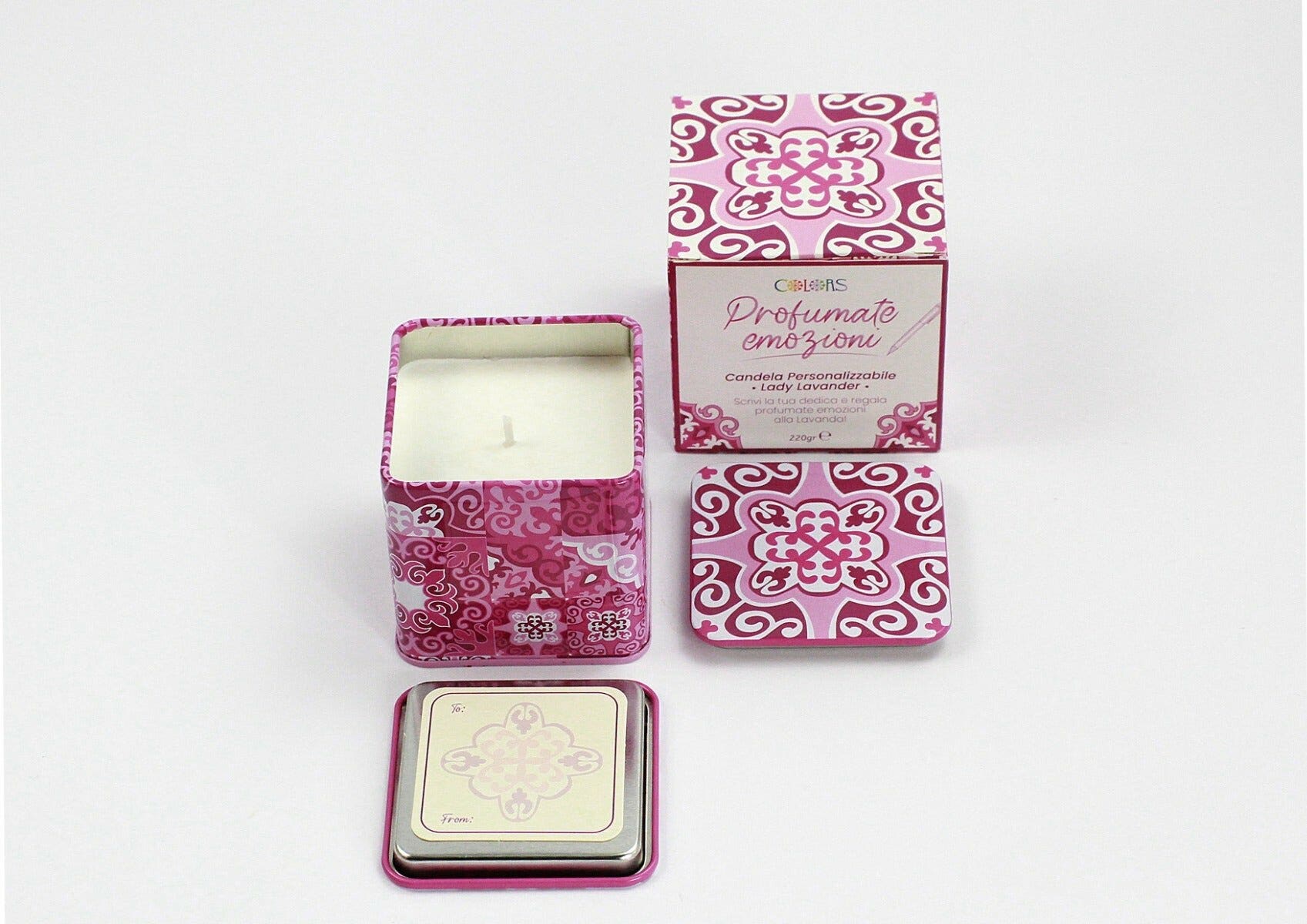 Colors Vela perfumada personalizable Lady Lavanda