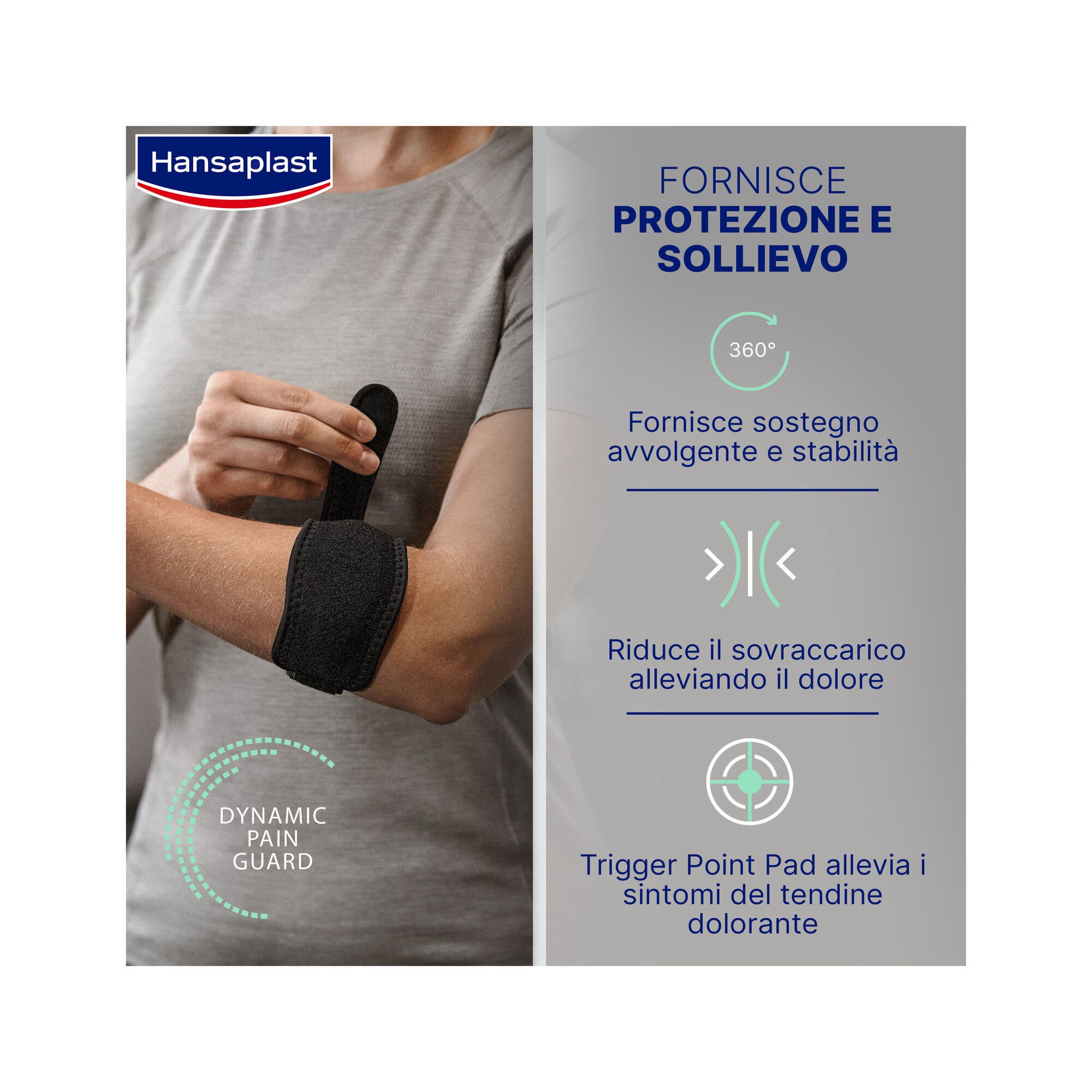 Hansaplast Sport Codera para tenistas, protectora para epicondilitis