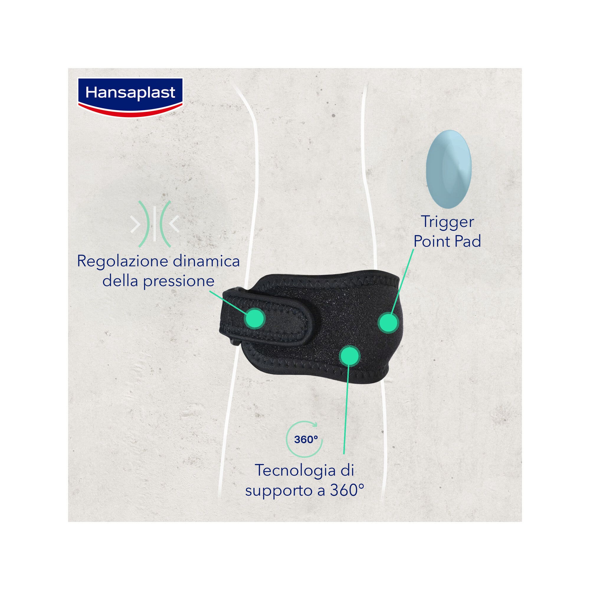 Hansaplast Sport Codera para tenistas, protectora para epicondilitis