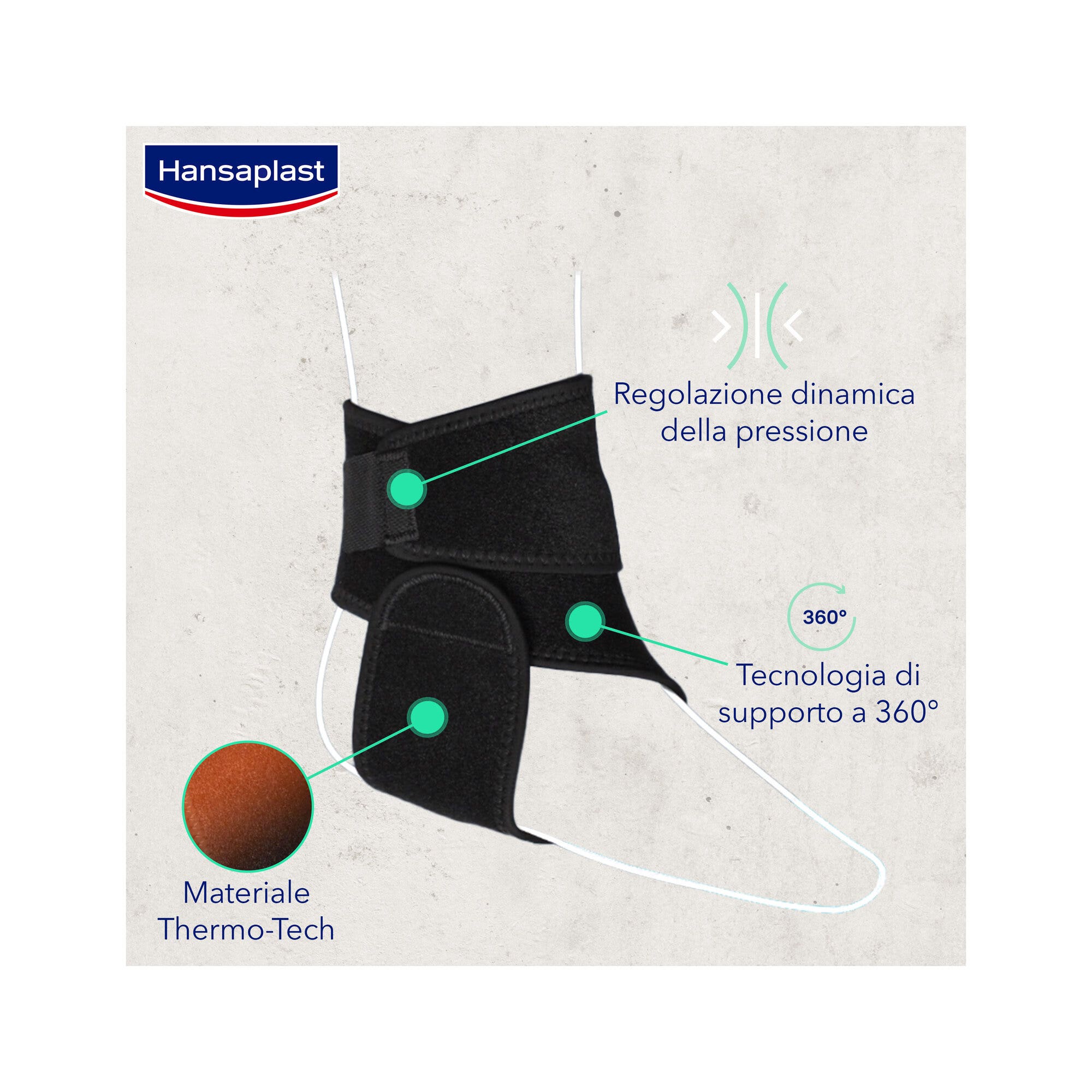 Hansaplast Sport Supporto Caviglia Cavigliera Ortopedica Per Protezione E Sollievo