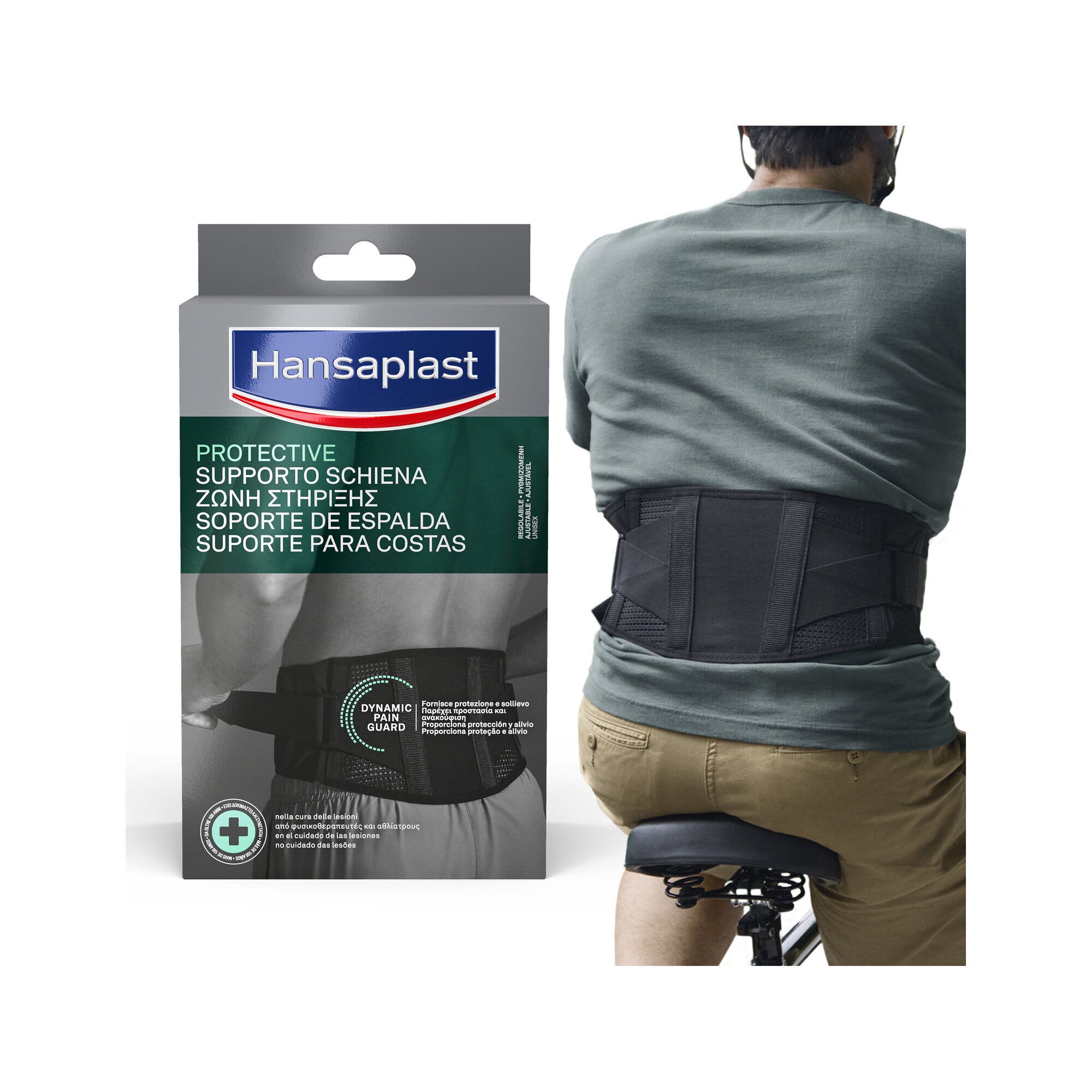 Hansaplast Sport Fascia Lombare Supporto Schiena Protettiva