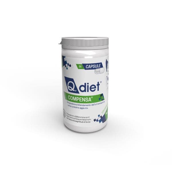 Q.Vet Q. Diet Compensa Suplemento para perros/gatos 120 cápsulas