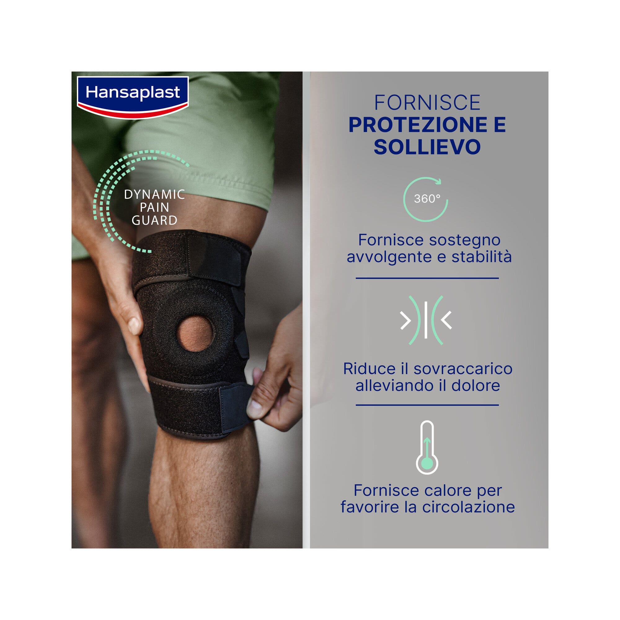 Hansaplast Sport Supporto Ginocchio Tutore Per Protezione E Sollievo Dal Dolore