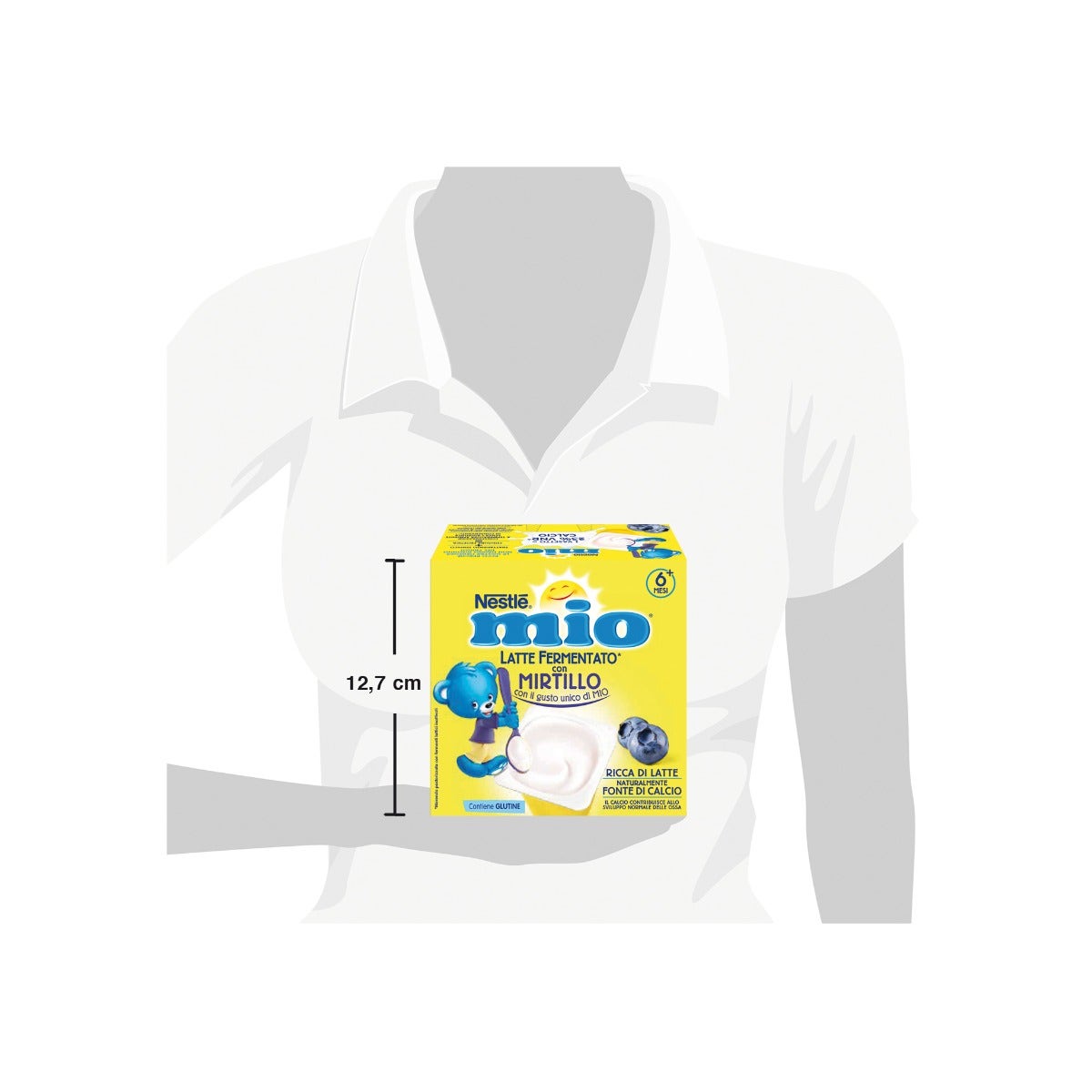 Nestlé Mio Merenda Latte Fermentato Mirtillo 4 Vasetti Da 100g