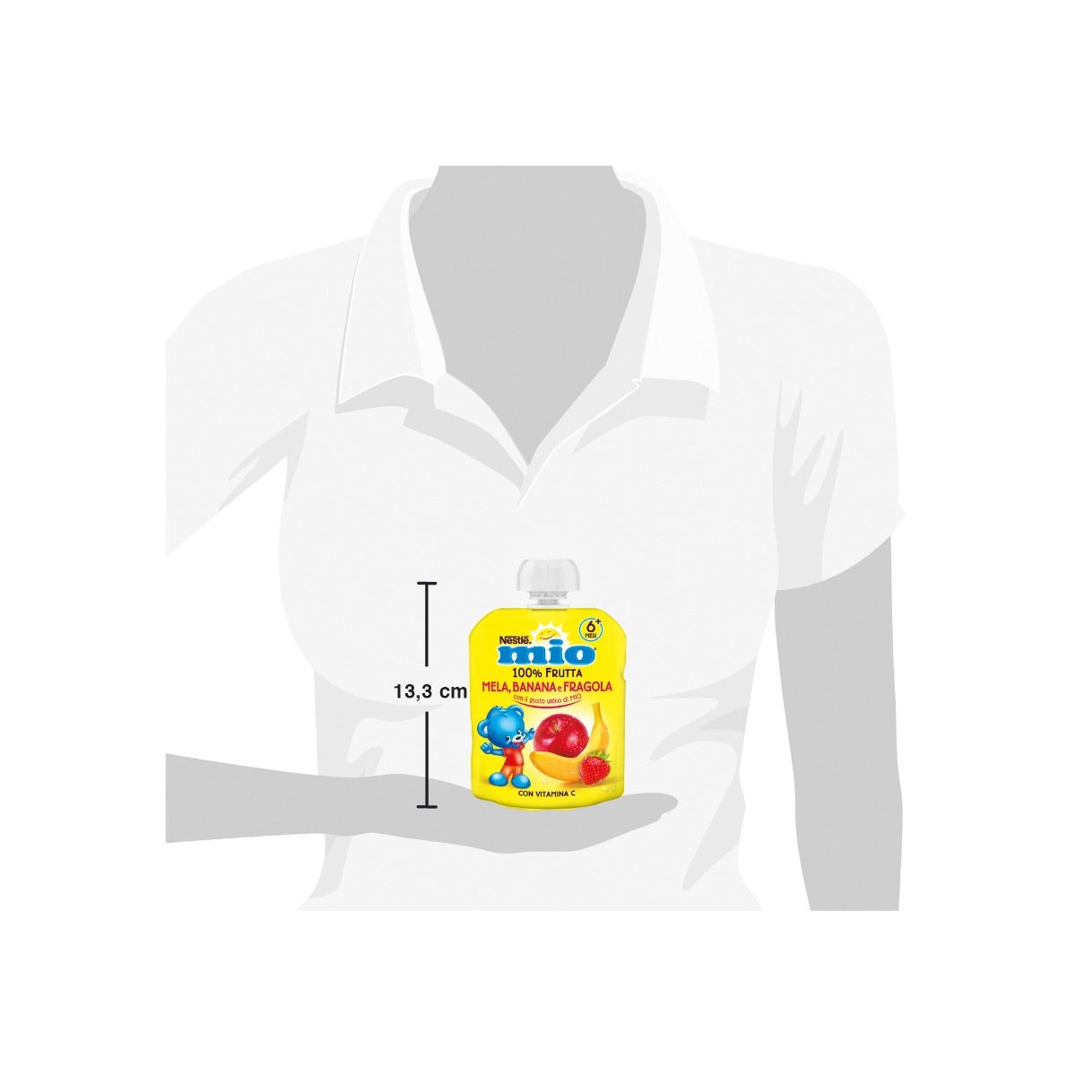 Nestlé Mio Merenda 100% Frutta Mela Banana E Fragola Da Spremere Pouch 90ml