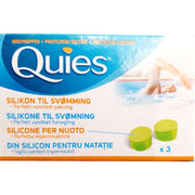 Quies Tapones de silicona para nadar, 3 pares