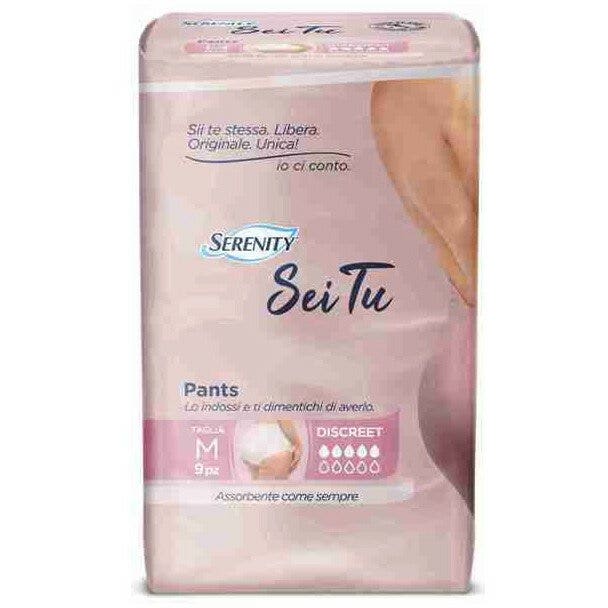 Serenity Pants Sei Tu Descreet Pannolone A Mutandina Taglia Medium 9 Pezzi