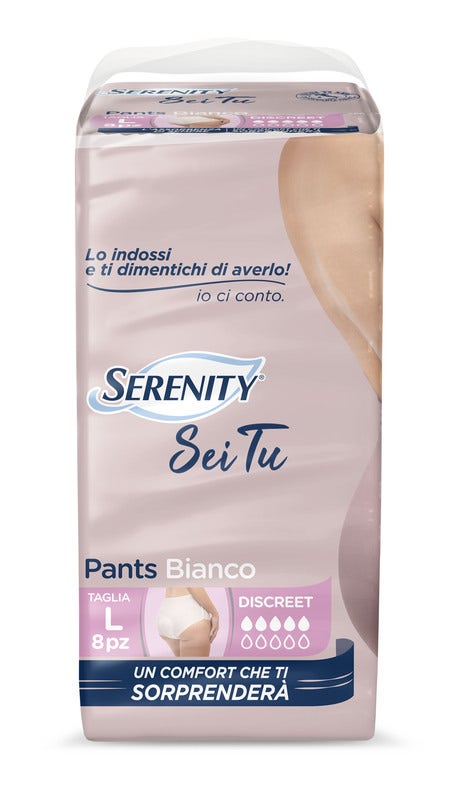 Serenity Pants Sei Tu Discreet Mutandina Assorbente Taglia L 8 Pezzi