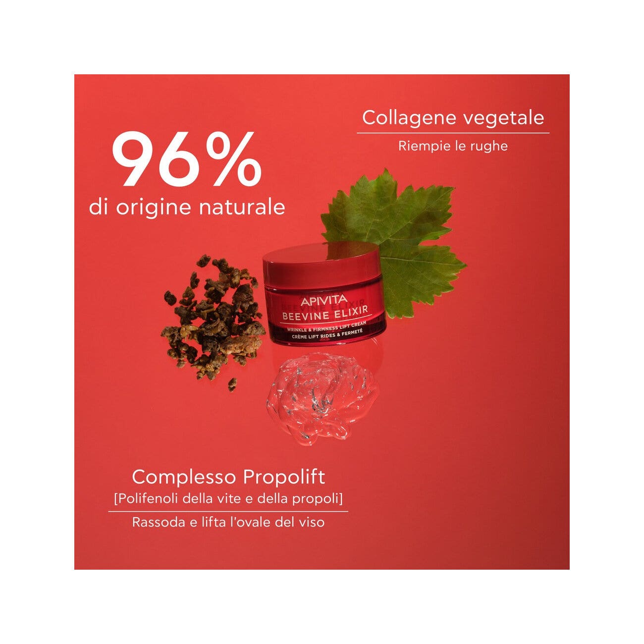 Apivita Beevine Elixir Crema Anti-Rughe Rassodante Liftante Texture Leggera 50ml