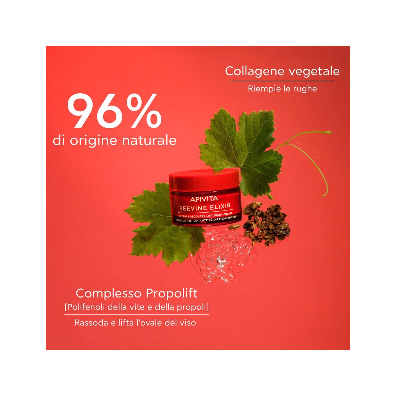 Apivita Beevine Elixir Crema Notte Intensiva Liftante Rigenerante 50ml