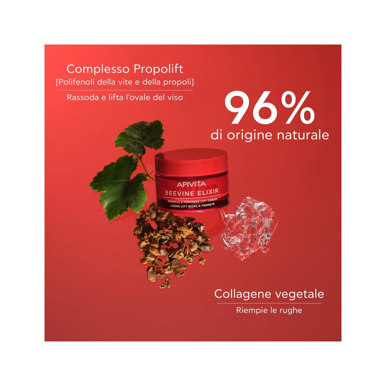 Apivita Beevine Elixir Crema Anti-Rughe Rassodante Liftante Texture Ricca 50ml