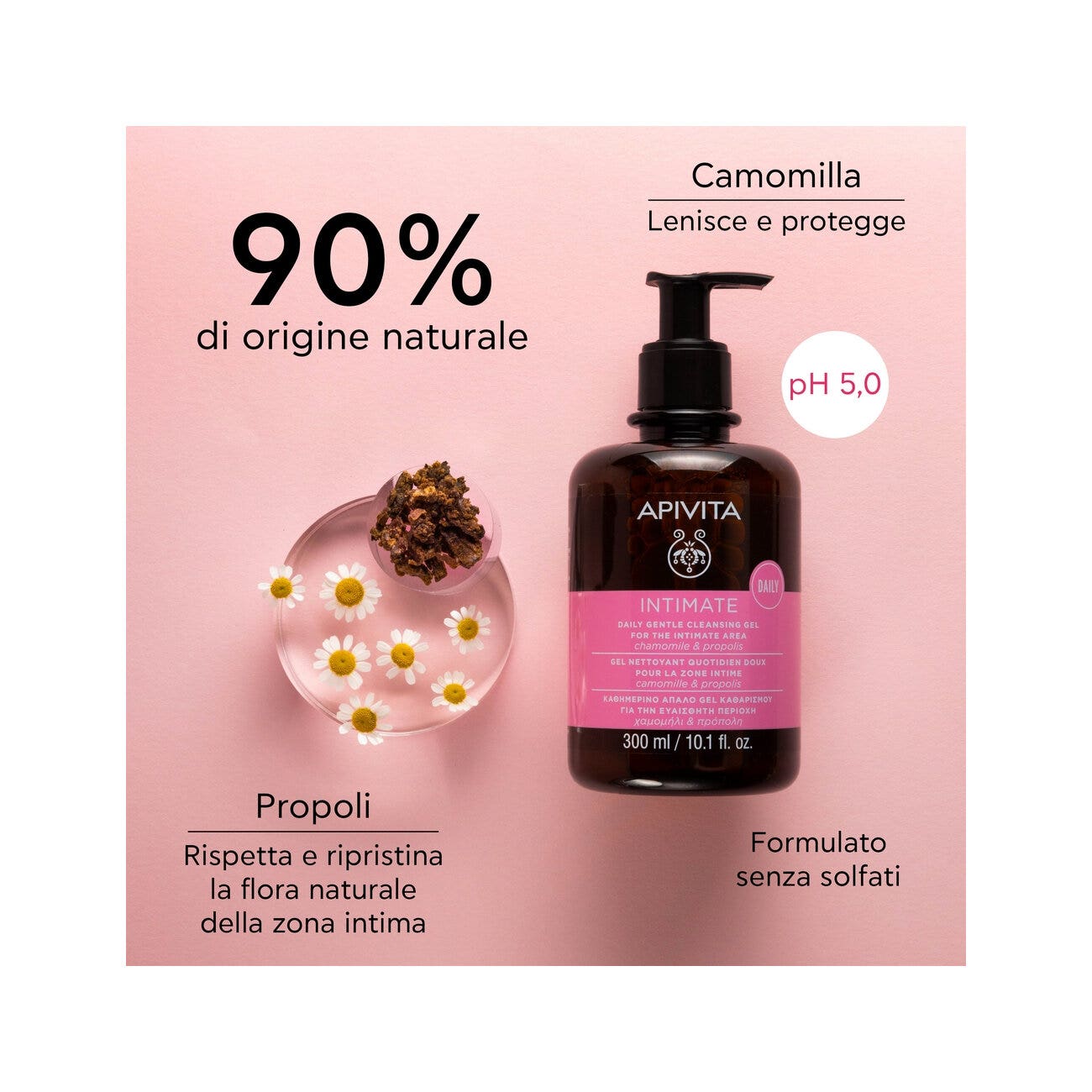 Apivita Intimate Daily Intimo Delicato per Uso Quotidiano 300ml