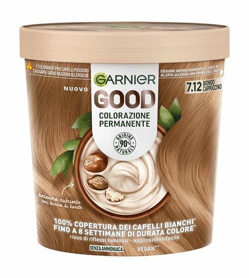 Garnier Good Kit Colorazione Permanente 7.12 Biondo Cappuccino 160g