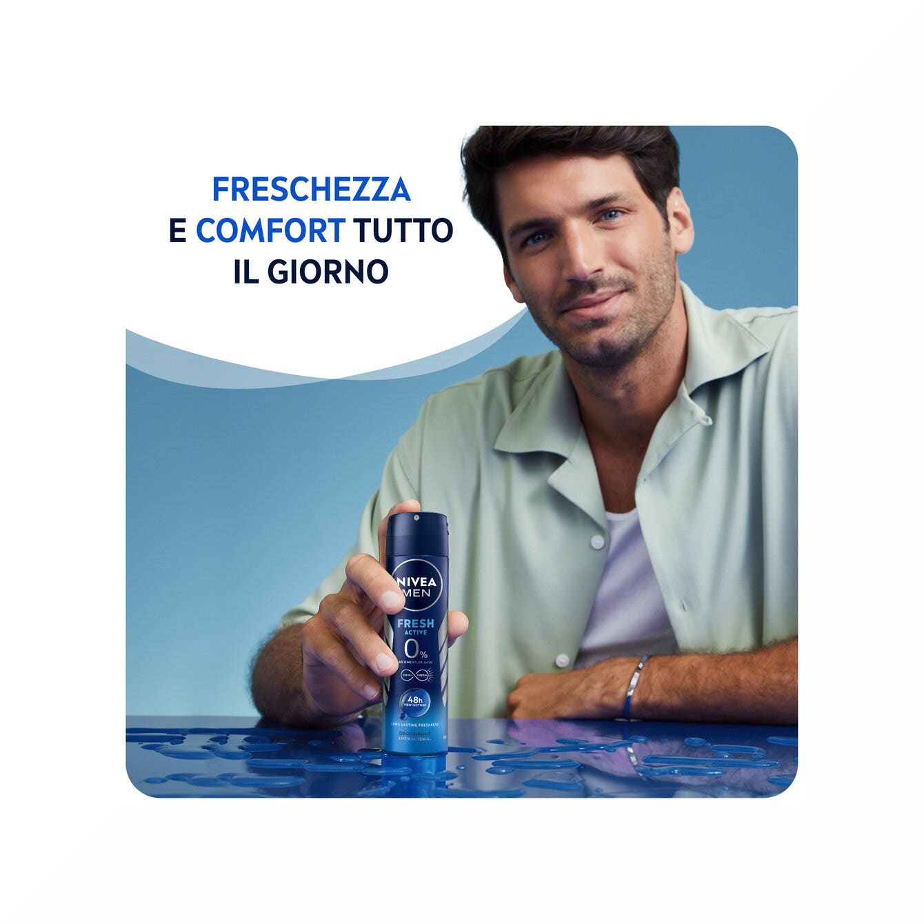 Nivea Men Fresh Active Deodorante Spray 150ml Antitraspirante Uomo Per 48 Ore