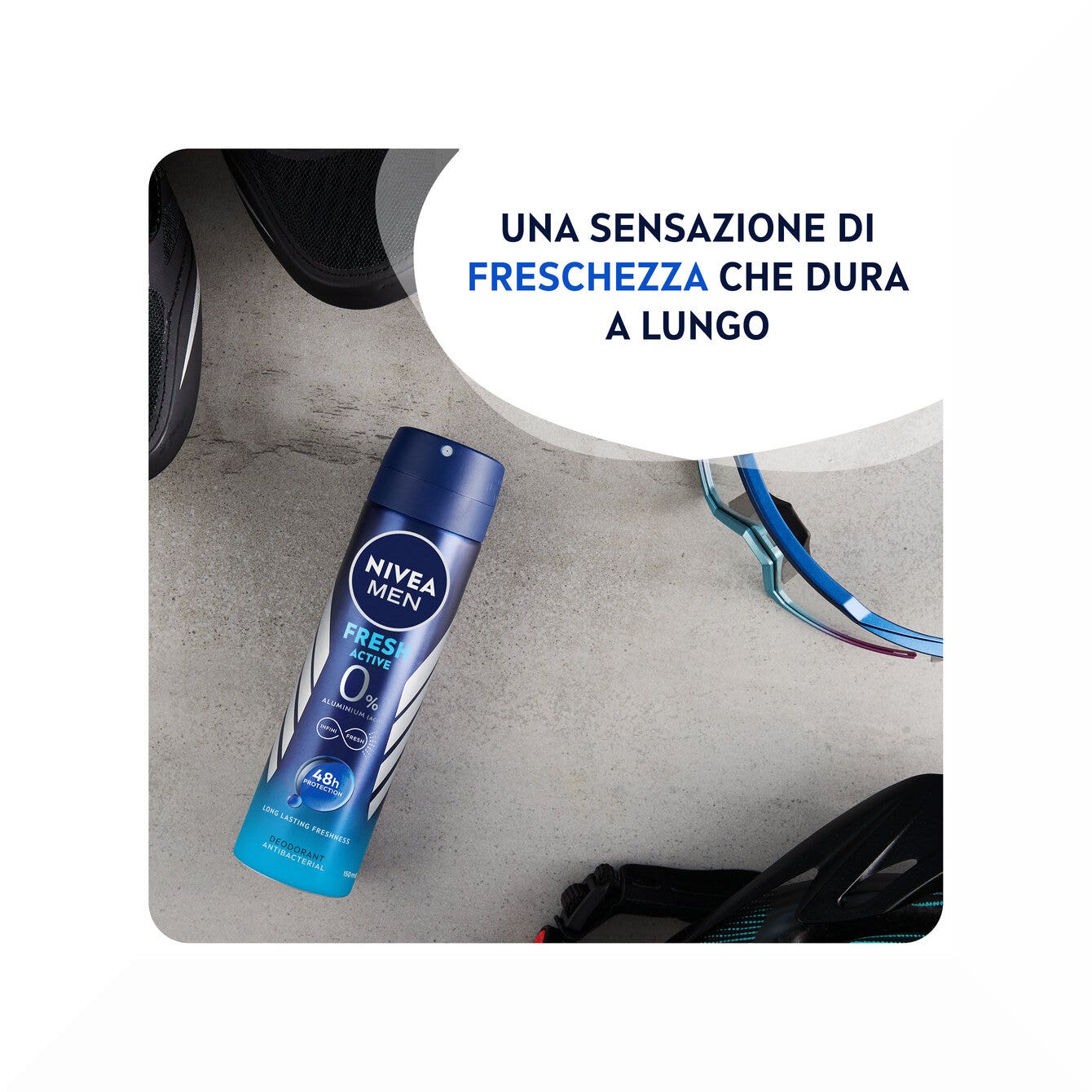 Nivea Men Fresh Active Deodorante Spray 150ml Antitraspirante Uomo Per 48 Ore