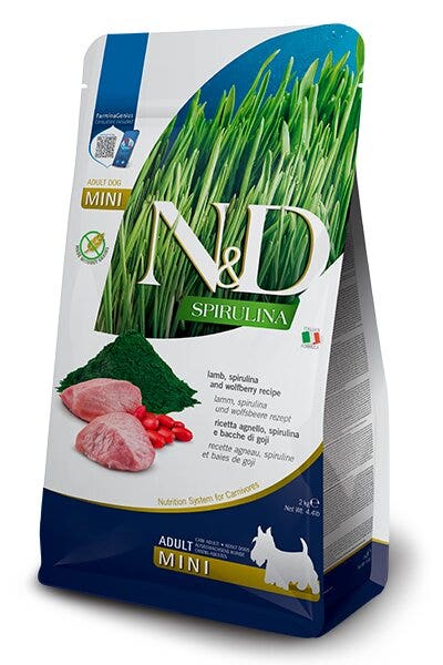 Farmina N&D Dog Mini Spirulina Cordero para perros adultos 2 kg