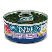 N&D Cat Natural Atún y Camarones 140 g
