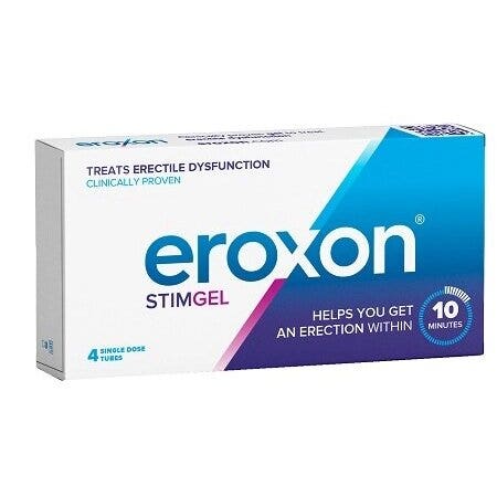Eroxon StimGel para problemas de erección, 4 tubos monodosis
