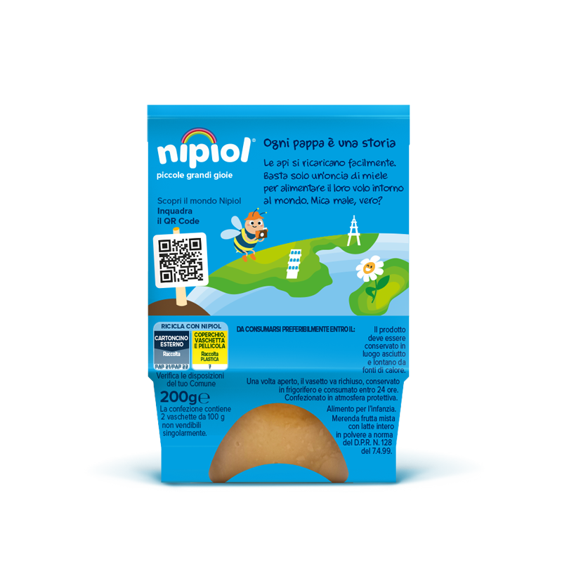 Nipiol Merenda Frutti Misti 2x100g
