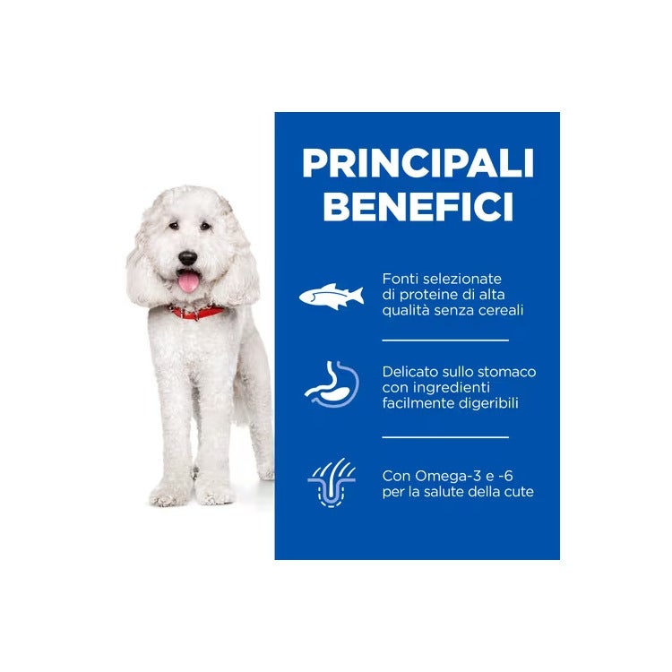 Hill's Science Plan Hypoallergenic Al Salmone Cibo Secco Cani Adulti Taglia Media Sacco 14kg