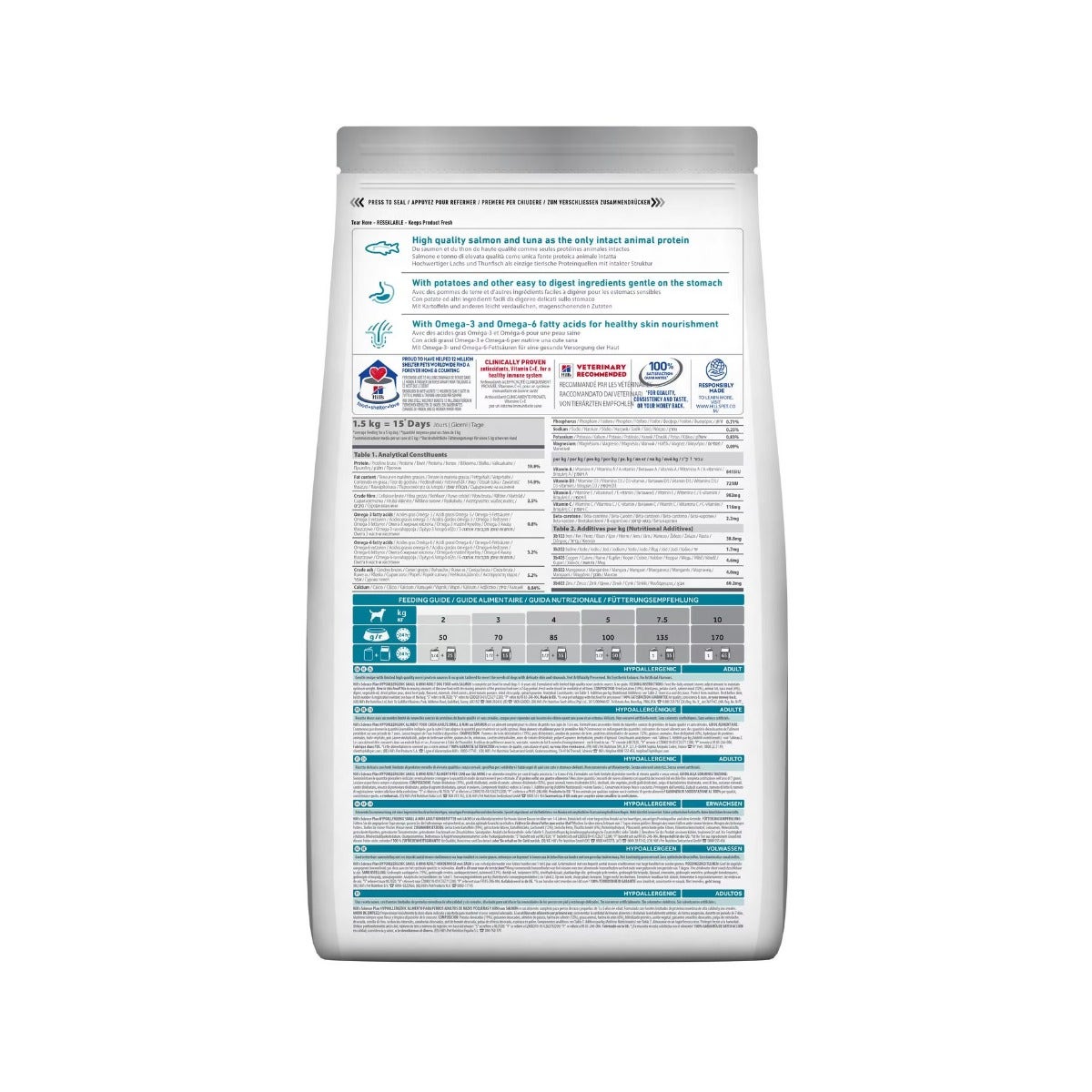 Hill's Science Plan Hypoallergenic Al Salmone Cibo Secco Cani Adulti Taglia Small Sacco 6kg