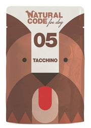 Natural Code 05 Pavo para perros adultos, bolsa de 300 g