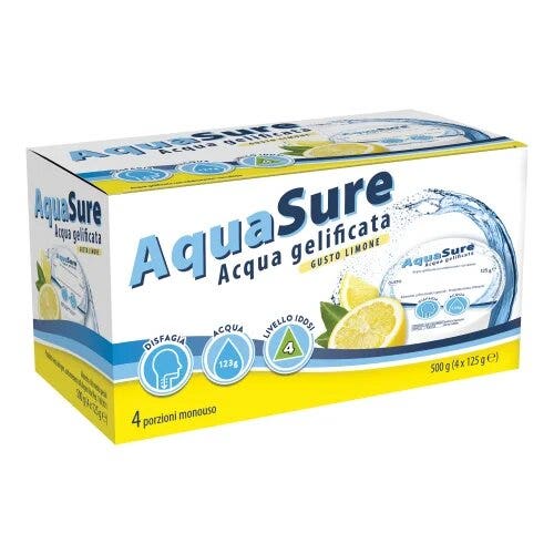 Aquasure Agua Gelificada Limón Edulcorada Multipack 4 unidades de 125 g