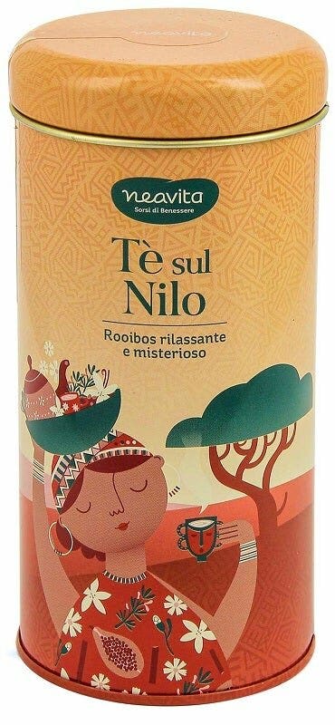 Neavita Rooibos Tè Sul Nilo In Barattolo Viaggi Di Benessere Africa 100g