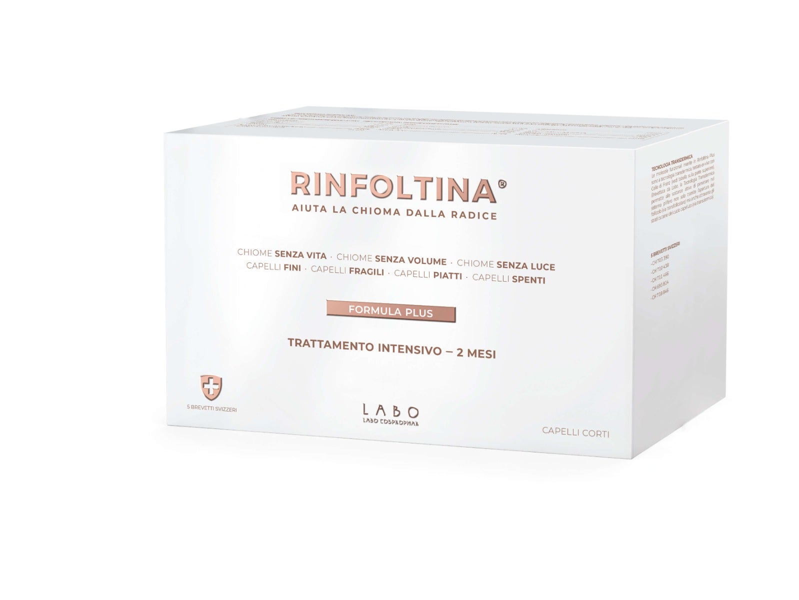 Labo Rinfoltina Plus Trattamento Intensivo Capelli Corti 40 Fiale
