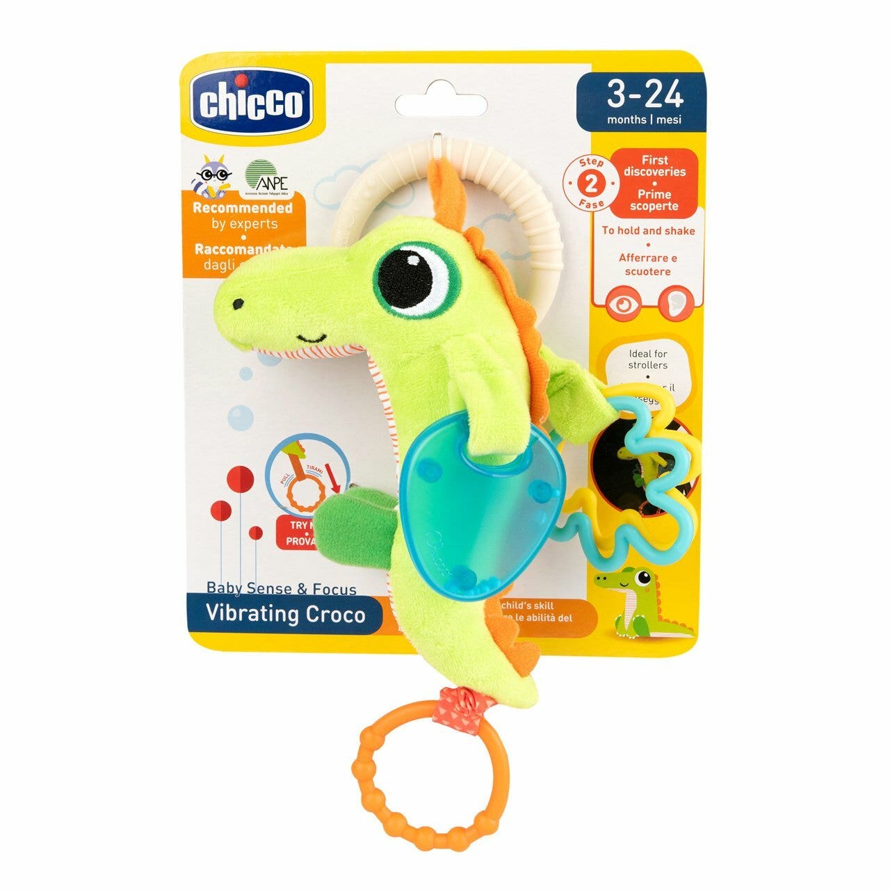 Chicco Gioco Coccodrillo Prime Attività 3-24 Mesi