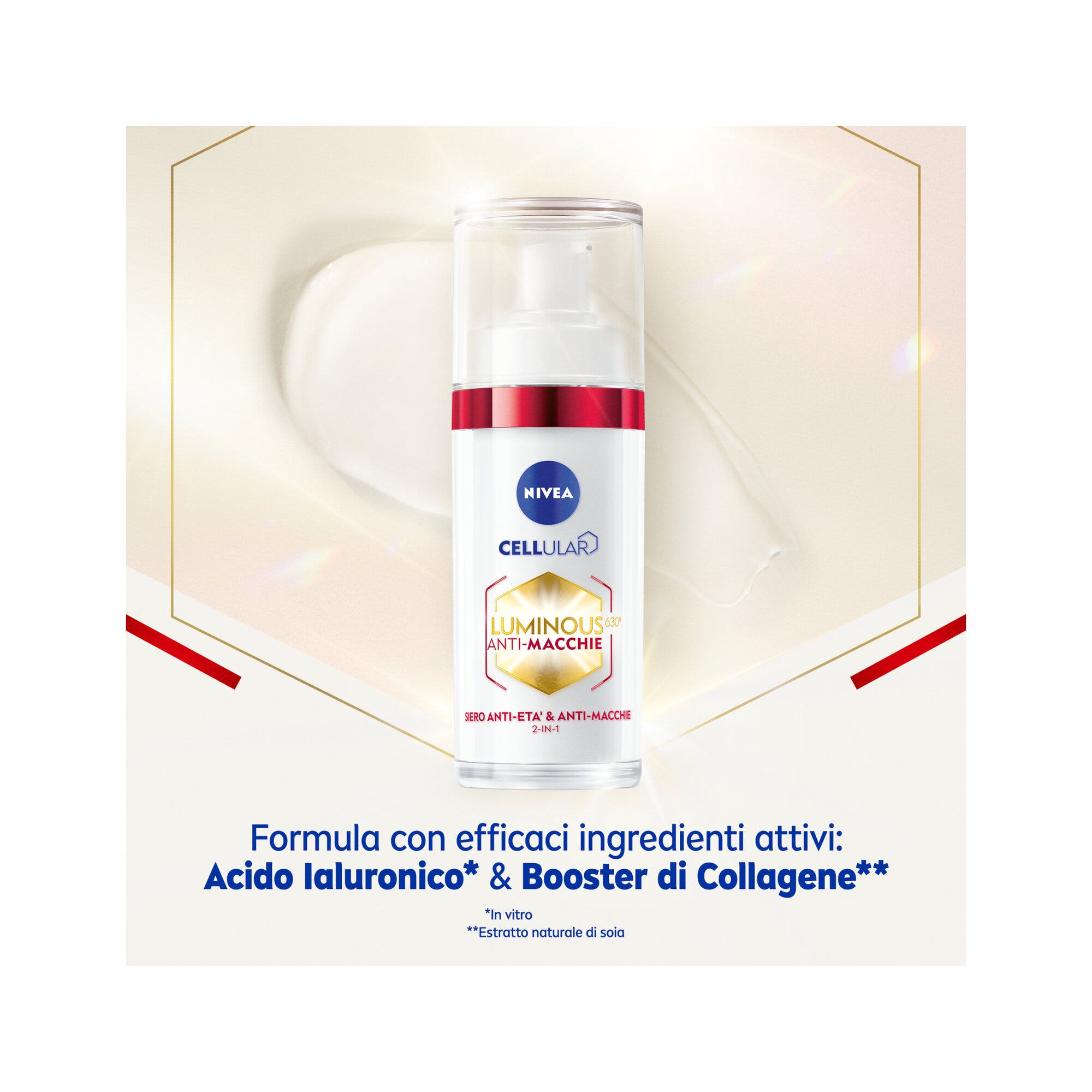 Nivea Luminous630 Siero Anti-età Viso Antirughe Macchie E Segni del Tempo 30ml