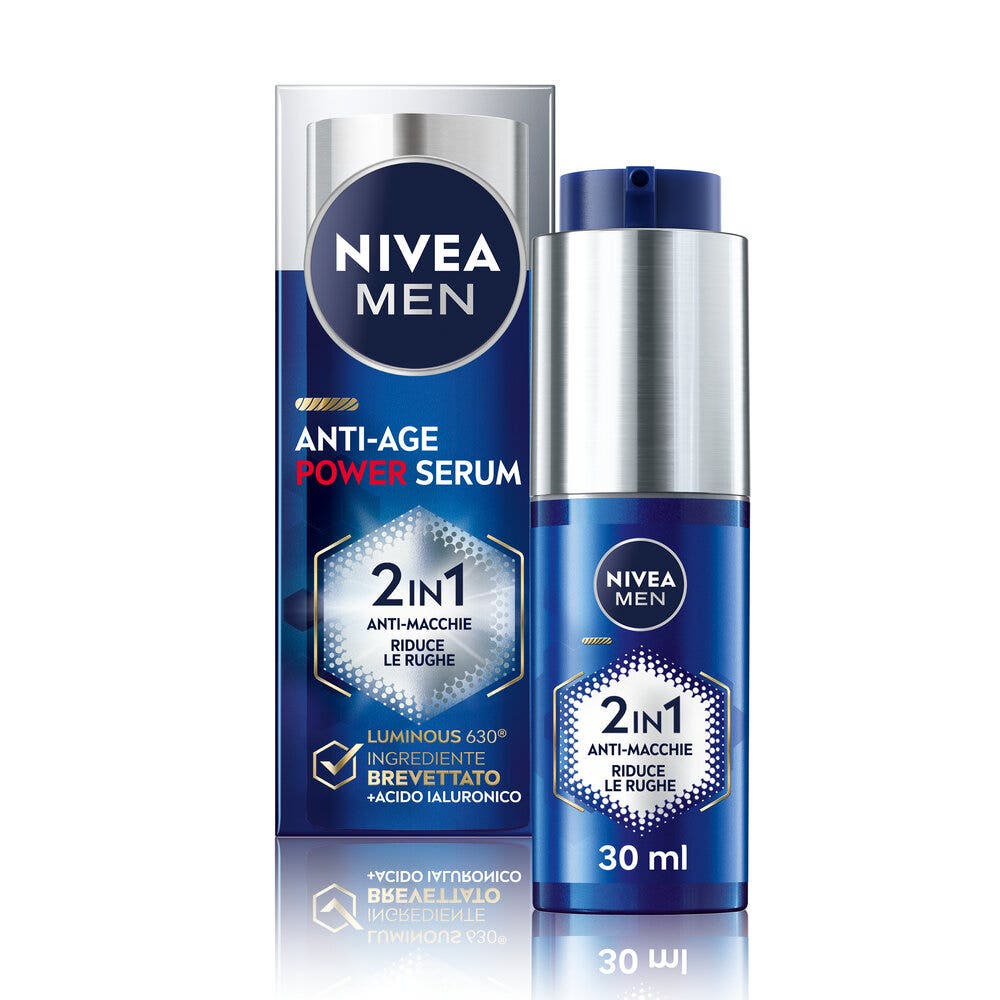 Nivea Men Anti-age Power Serum Anti-manchas: sérum facial para hombre antiarrugas y antimanchas, 30 ml