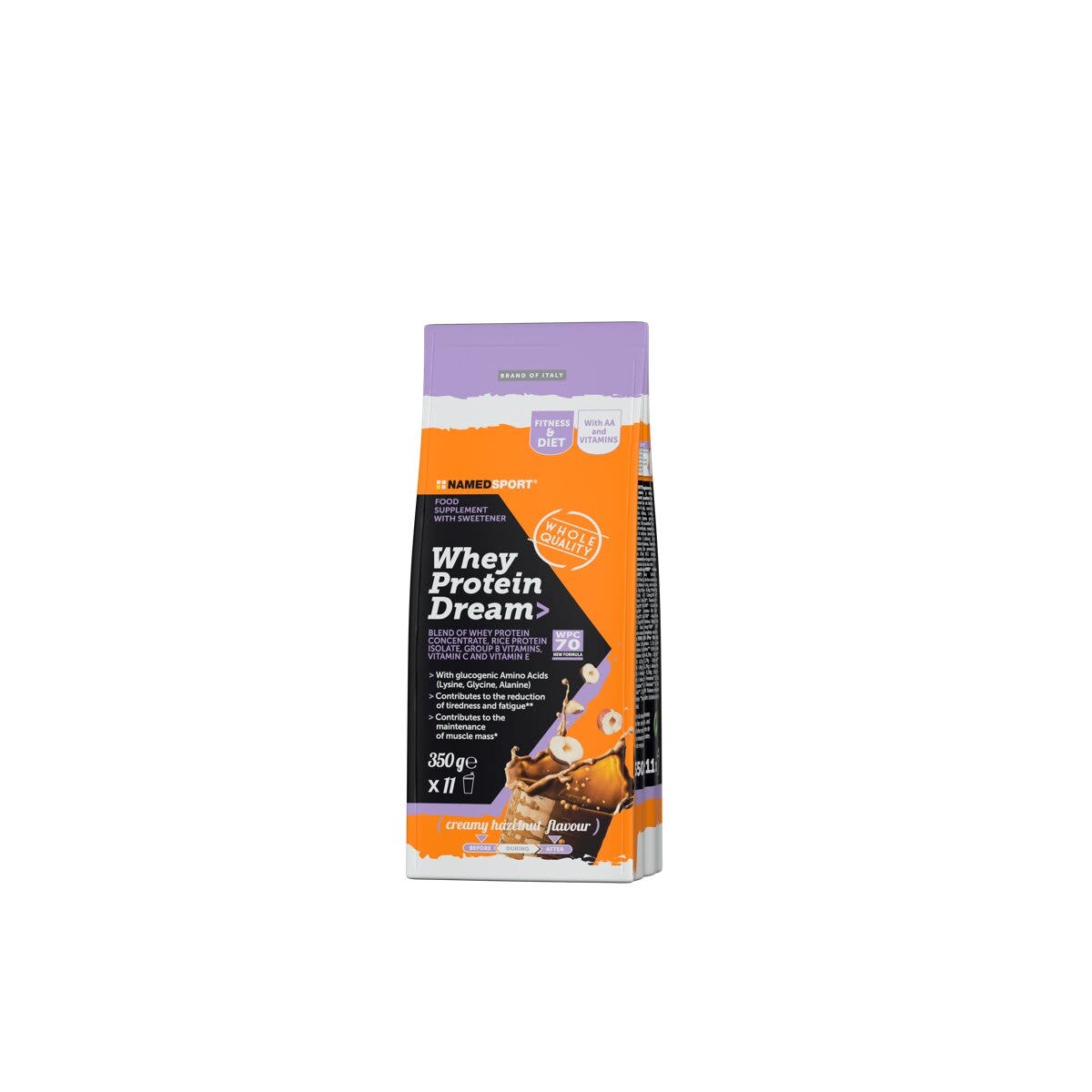 Named Sport Proteína de suero Dream Sabor avellana cremosa 350 g