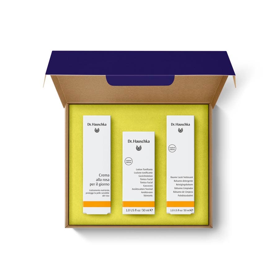 Dr. Hauschka Cofanetto Crema Viso Giorno 30ml + Lozione 30ml + Detergente 30ml