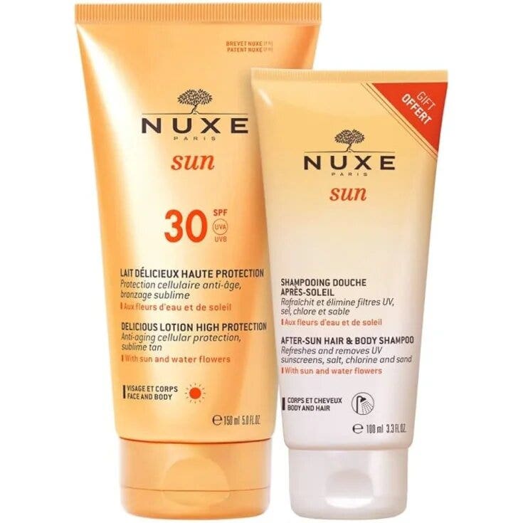 Nuxe Sun Duo: Leche Solar SPF30 + Champú After Sun 150 ml + 100 ml