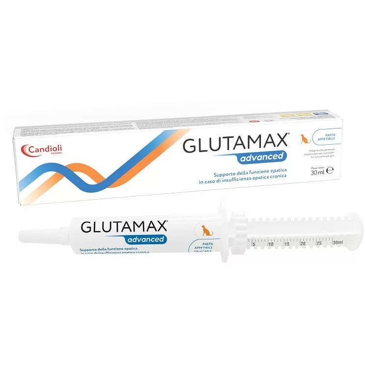 Candioli Glutamax Advanced Pasta Complementaria para Perros/Gatos 30 ml Jeringa Dosificadora