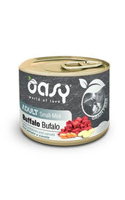 Oasy Grain Free Comida húmeda de búfalo para perros adultos de tamaño pequeño/muy pequeño 200 g