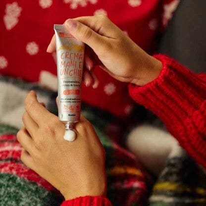 La Saponaria Crema Mani e Unghie 3 in 1 Fitocheratina, Ricino & Limone 40ml