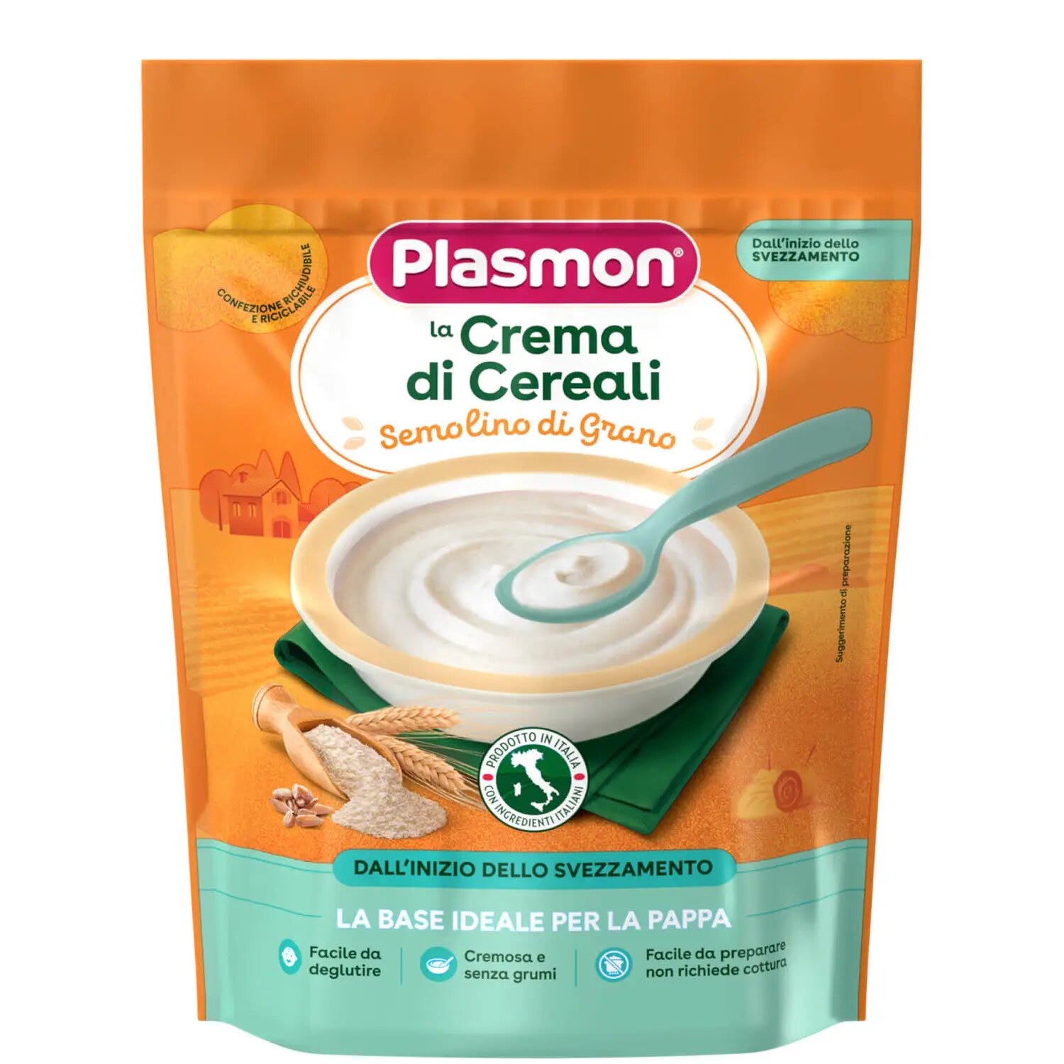Plasmon Crema de cereales Sémola de trigo 200 g