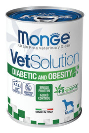 Monge VetSolution Diabetic And Obesity Canine Lata de 400 g
