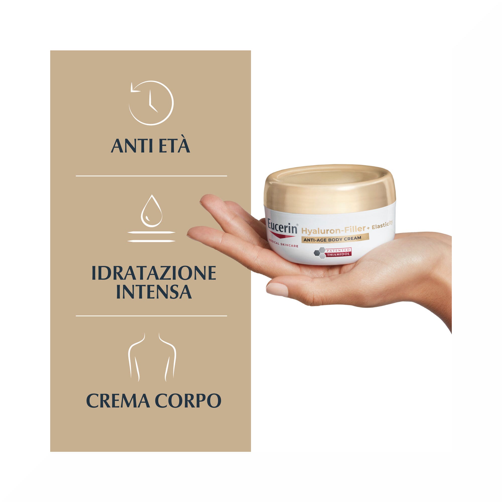 Eucerin Hyaluron-Filler + Elasticity Crema corporal 200 ml