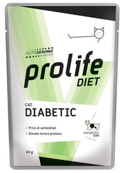 Prolife Veterinary Diabetic Comida húmeda para gatos, sobre de 85 g