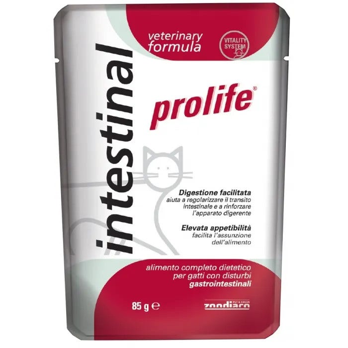 Prolife Veterinary Intestinal Comida húmeda para gatos, sobre de 85 g