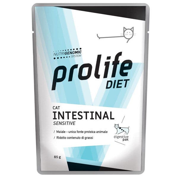 Prolife Veterinary Intestinal Comida húmeda para gatos, sobre de 85 g