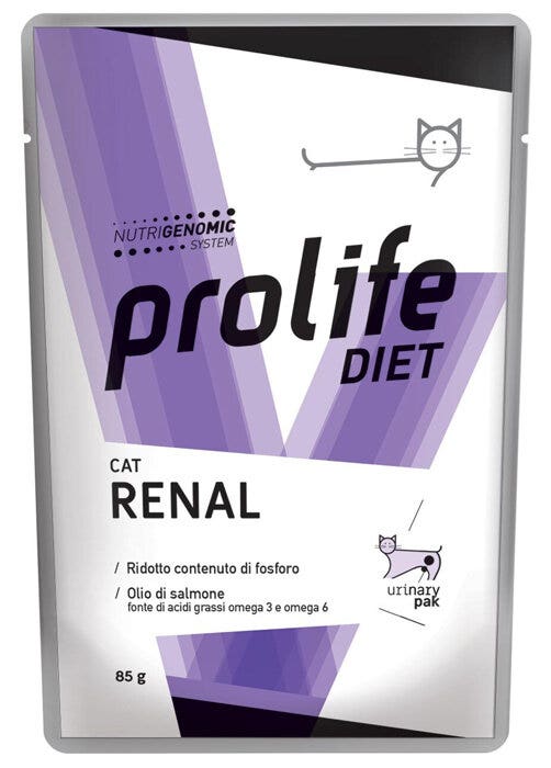 Prolife Diet Cat Renal Comida húmeda para gatos, sobre de 85 g