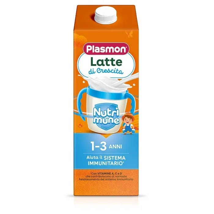 Plasmon Leche de crecimiento Nutrimune 1-3 años 6 x 1 litro
