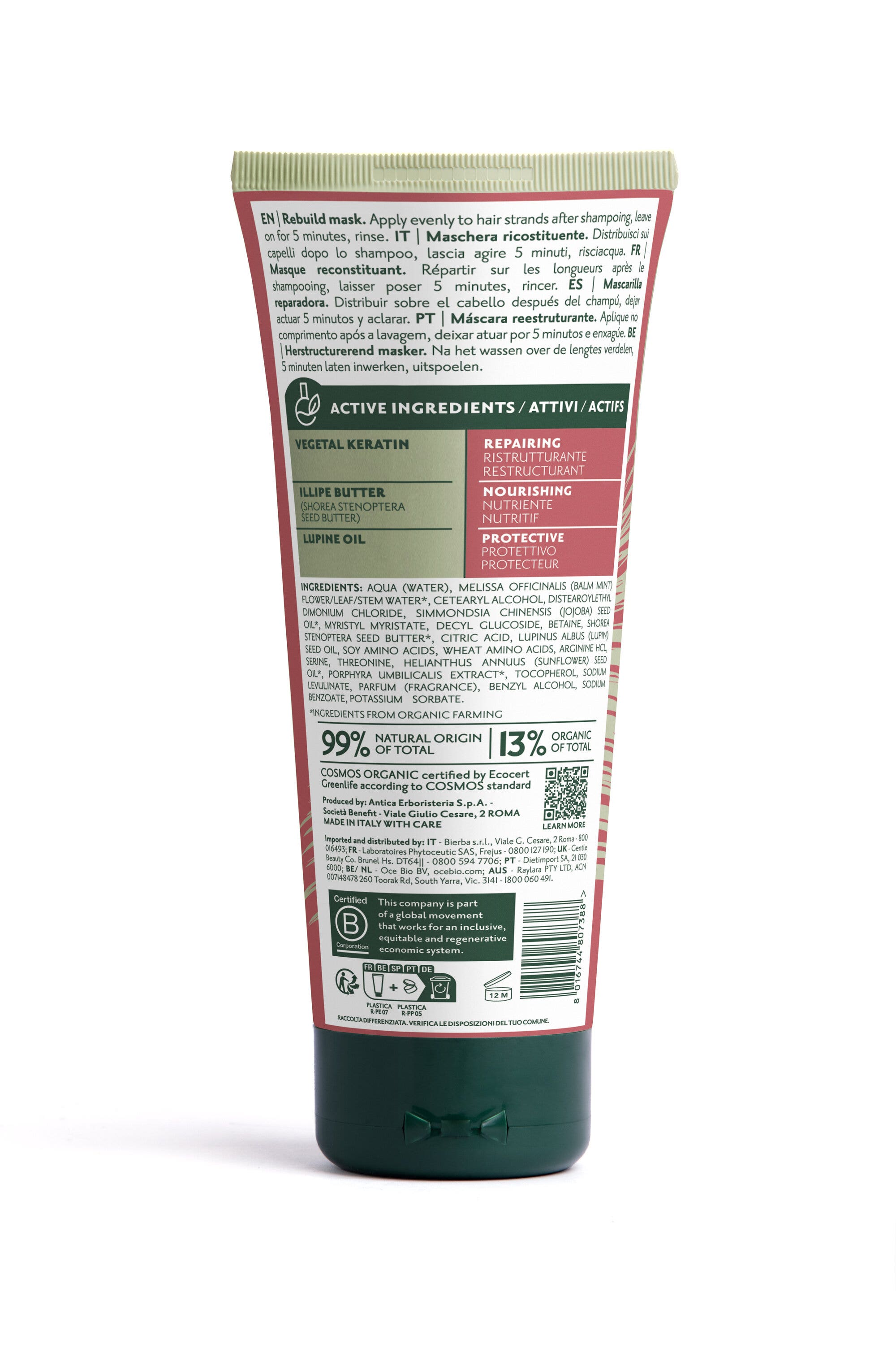 Herbatint Rebuild Mask Maschera Ricosituente 200ml